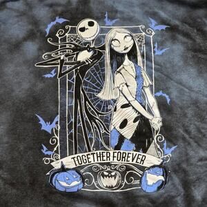 Disney Nightmare Before Christmas Jack Skellington Sally Tie Dye Hooded Sweater